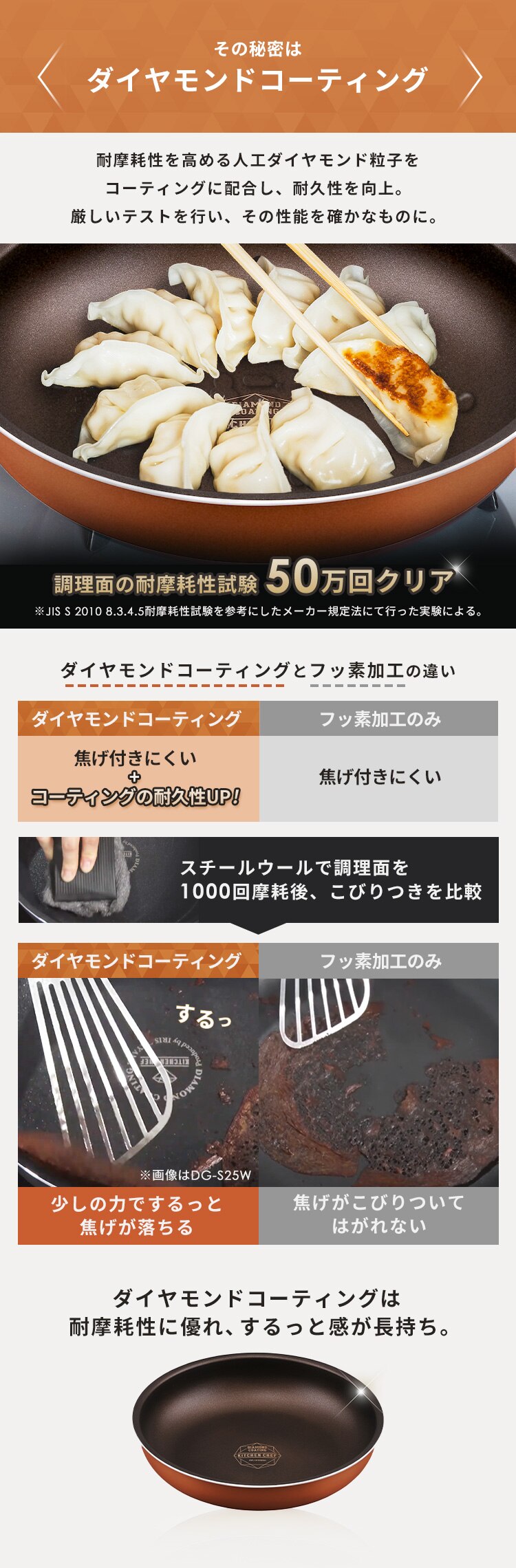 フライパン 13点セット IH/ガス火対応 ダイヤモンドコートパン PDCI-T13S メタリックブルージュ4