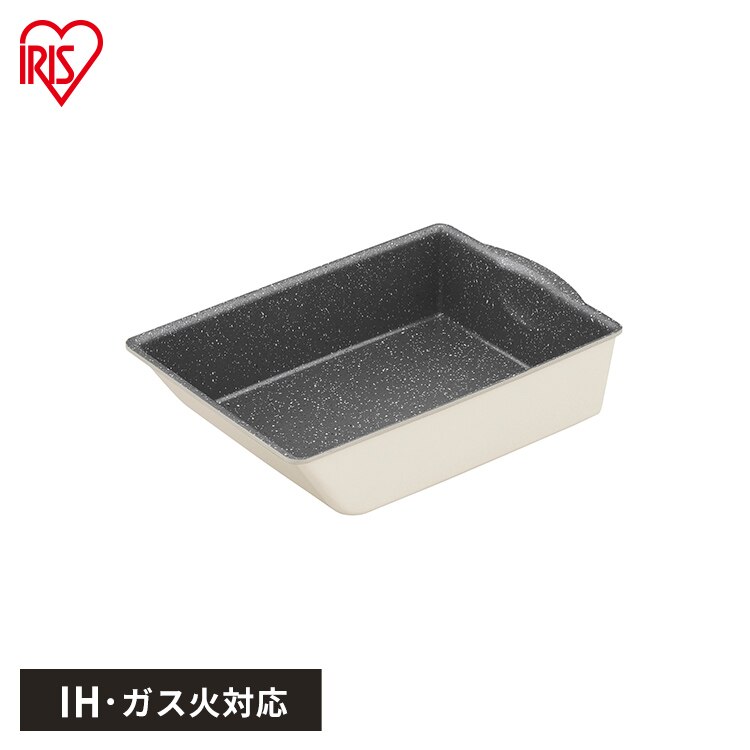 フライパン 卵焼き IH/ガス火対応 ダイヤモンドコートパン エッグパン DCI-TE アイボリー0
