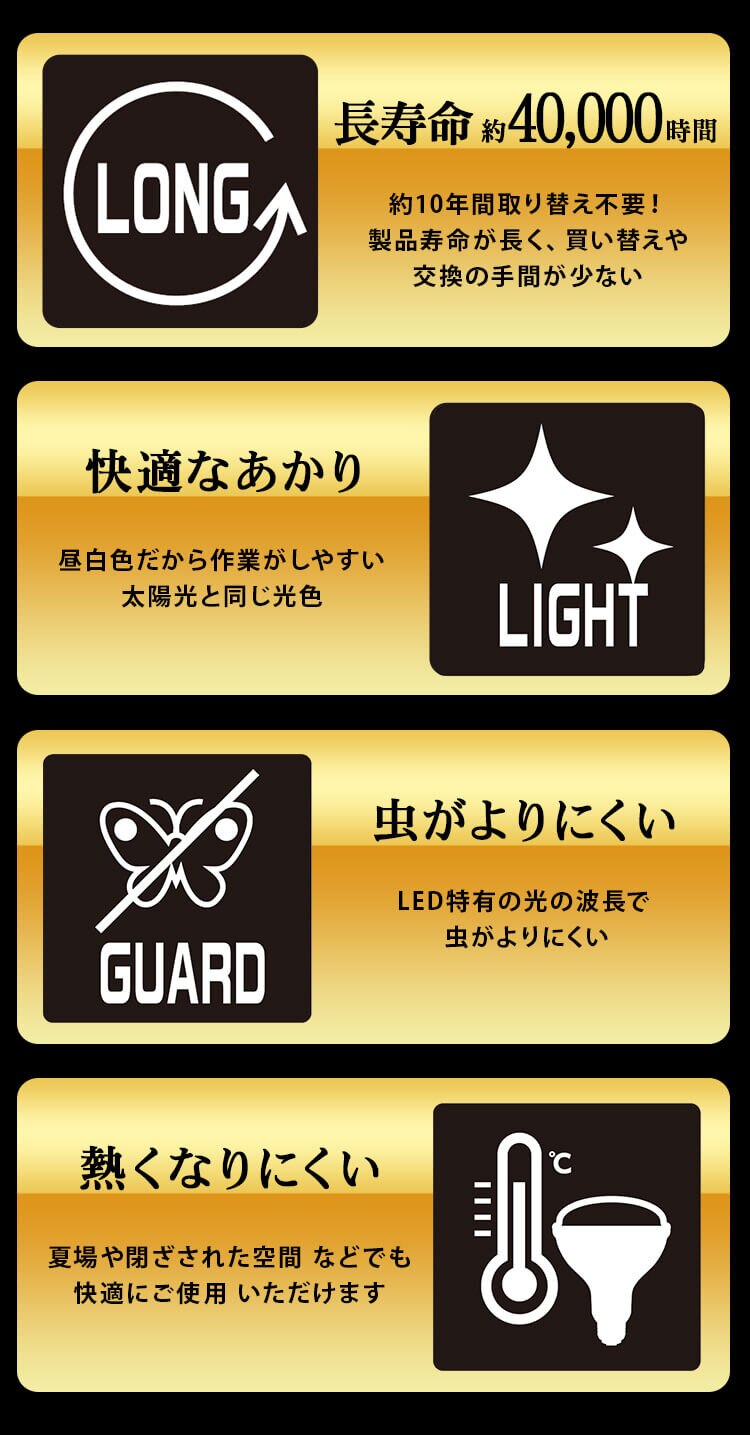 ワークライト LED スタンドライト 防雨 屋外 作業灯 10000lm LWTL-10000ST 7