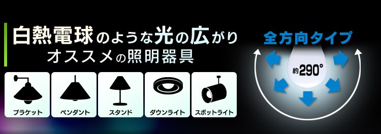 【2個セット】LED電球 E17口金 全方向タイプ 25W形相当 昼白色 調光器対応 密閉形器具対応 LDA3N-G-E17/W/D-2V11