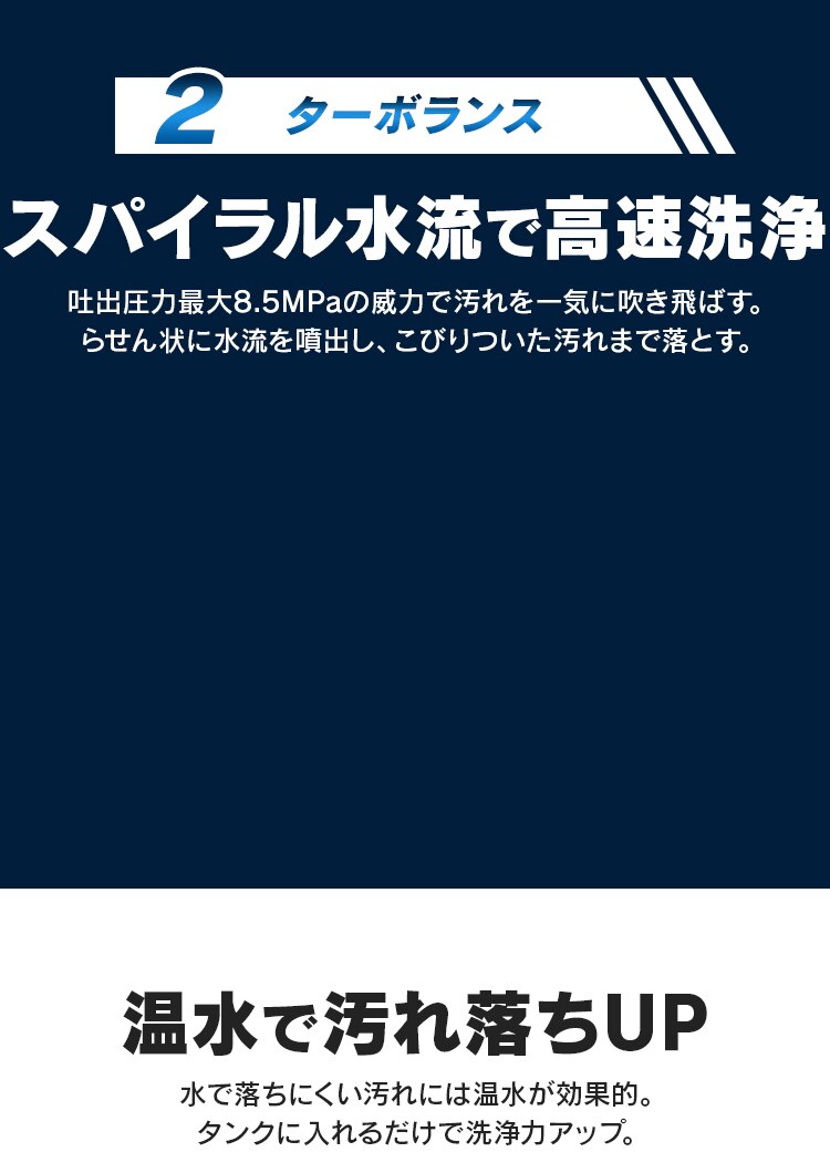 高圧洗浄機 タンク式  ネット限定 ベランダクリーナーセット ボックス付き  ホワイト SBT-512N4