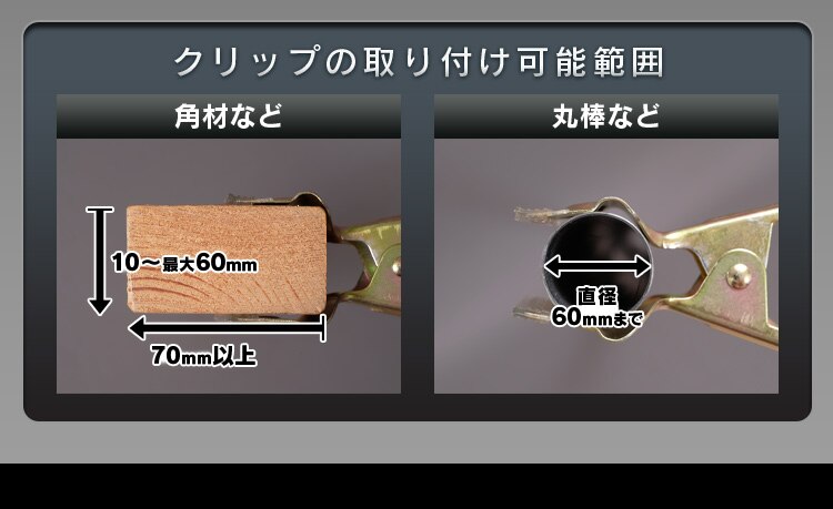 ワークライト LED クリップライト 防滴型 60形相当 作業灯 ILW-85GBC312