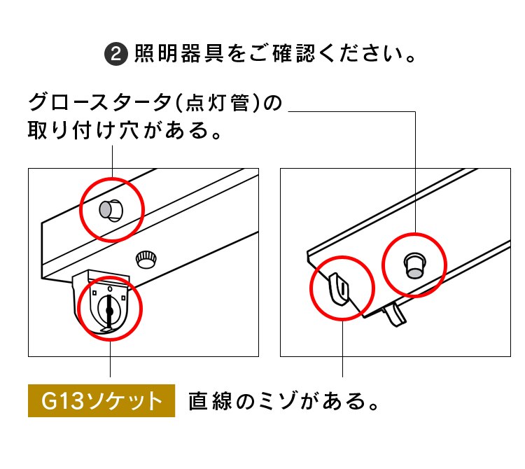 ご注文の前に照明器具をご確認ください