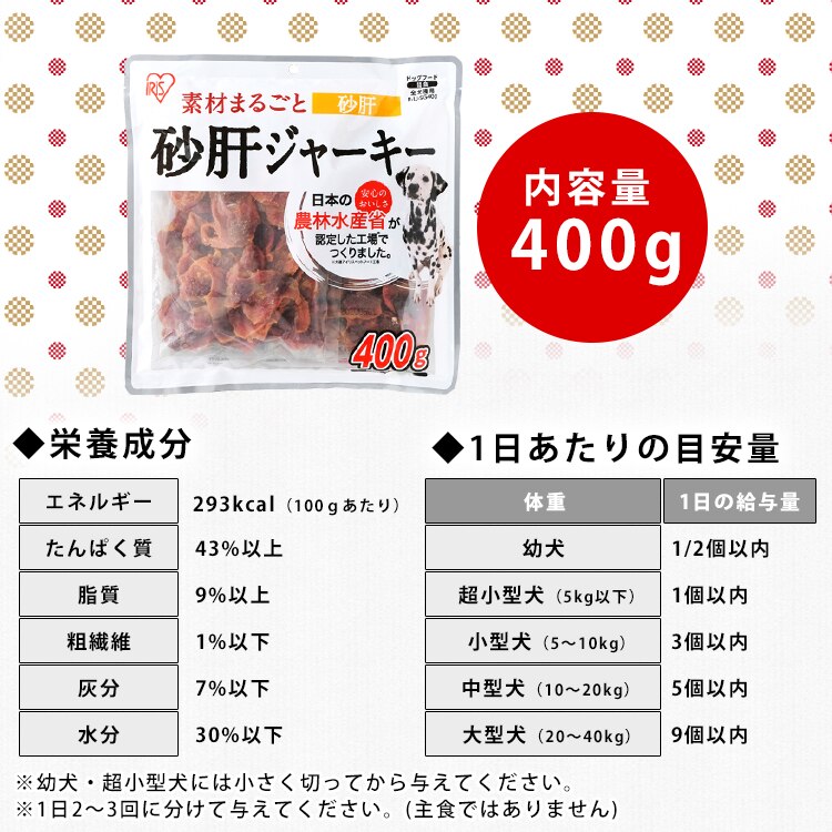 砂肝ジャーキー 400g P-IJ-SG4004