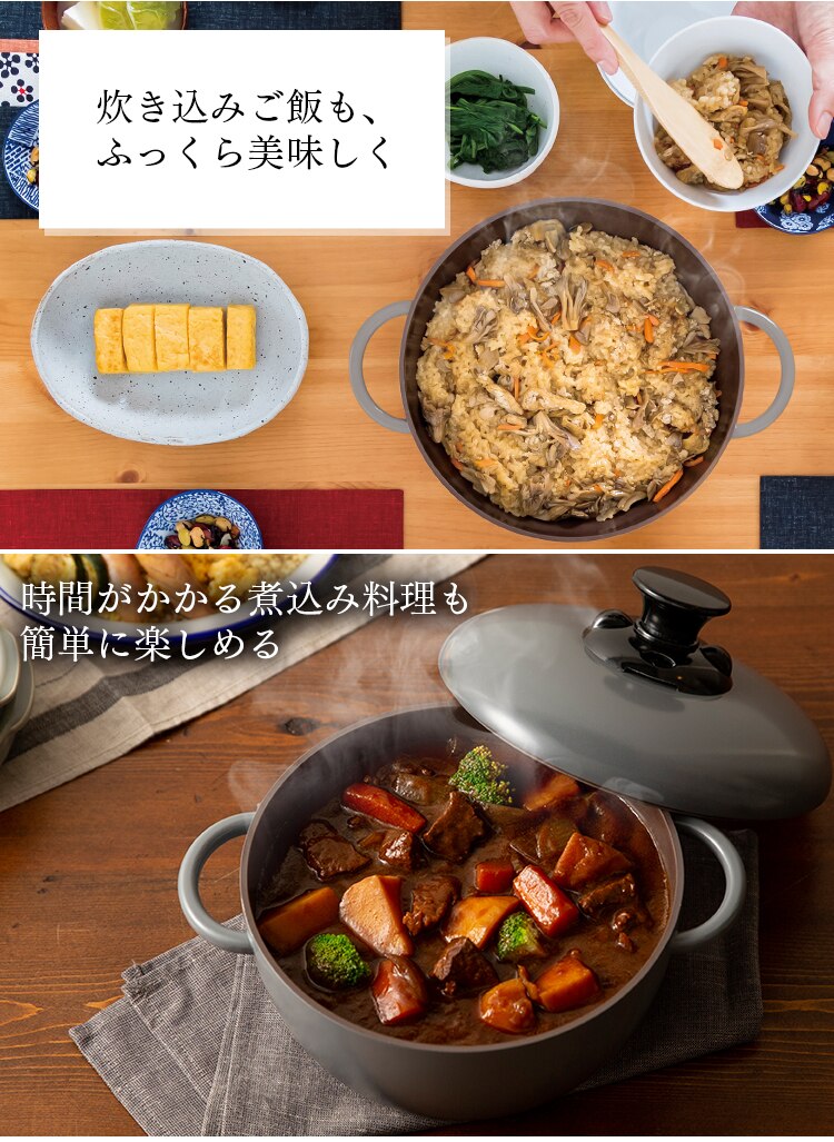 デザイン無加水鍋 GMKS-24D ブルー14