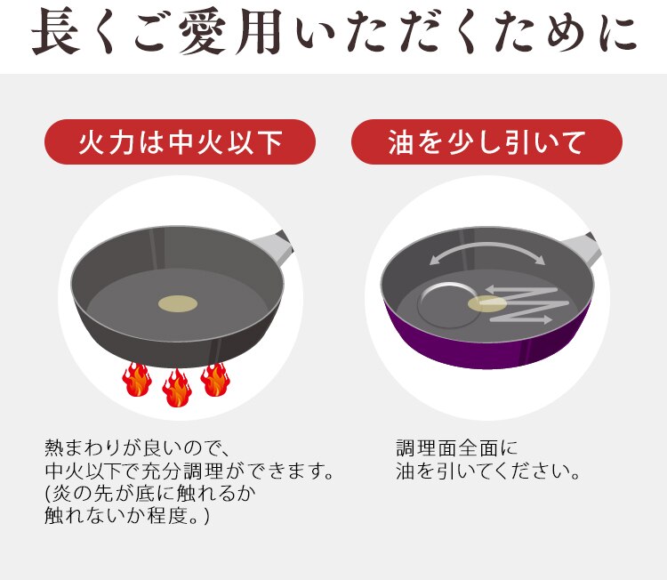 【IH対応】KITCHEN CHEF ダイヤモンドコートパン グレードプラス 3点セット IZ-SE3 パープル25