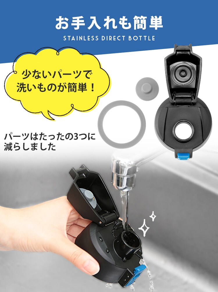 ステンレスケータイボトルダイレクトボトル DB-600D ミッキー12