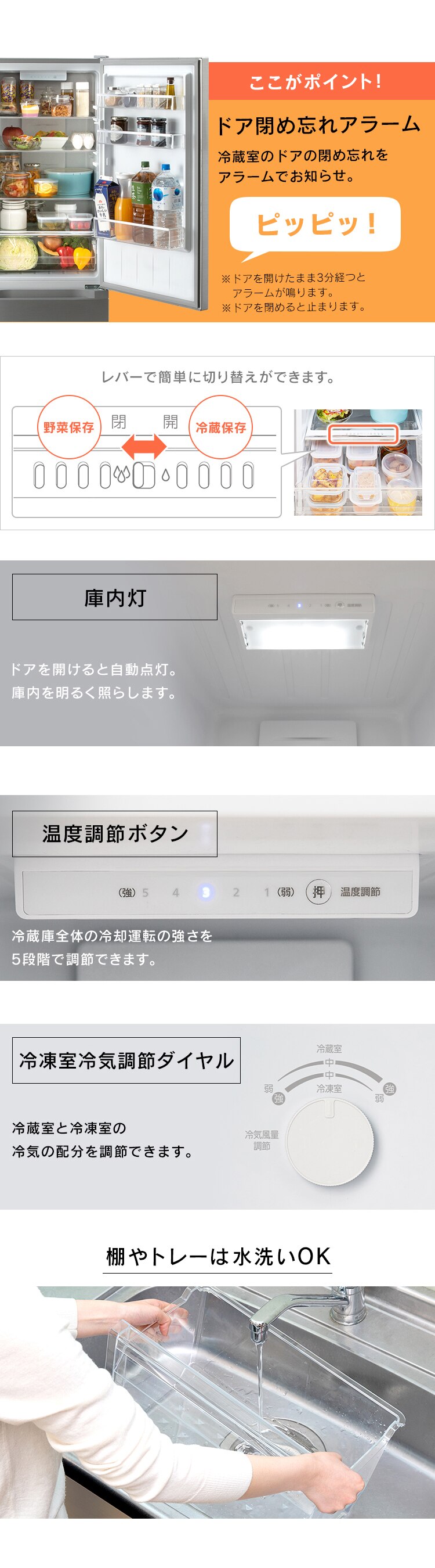 【訳あり】冷蔵庫 231L 自動霜取り IRSN-23A-S5