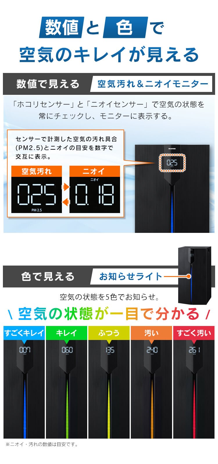 空気清浄機 70畳 大型 キャスター付 ほこりセンサー においセンサー IAP-A150H-B ブラック【前払い不可】【代引き不可】【同梱不可】2