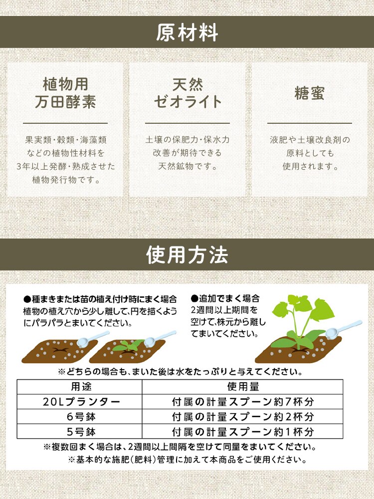 植物用万田酵素 粒状タイプ2