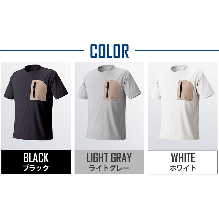 ポケット付TシャツS FC21203-BKS ブラック6