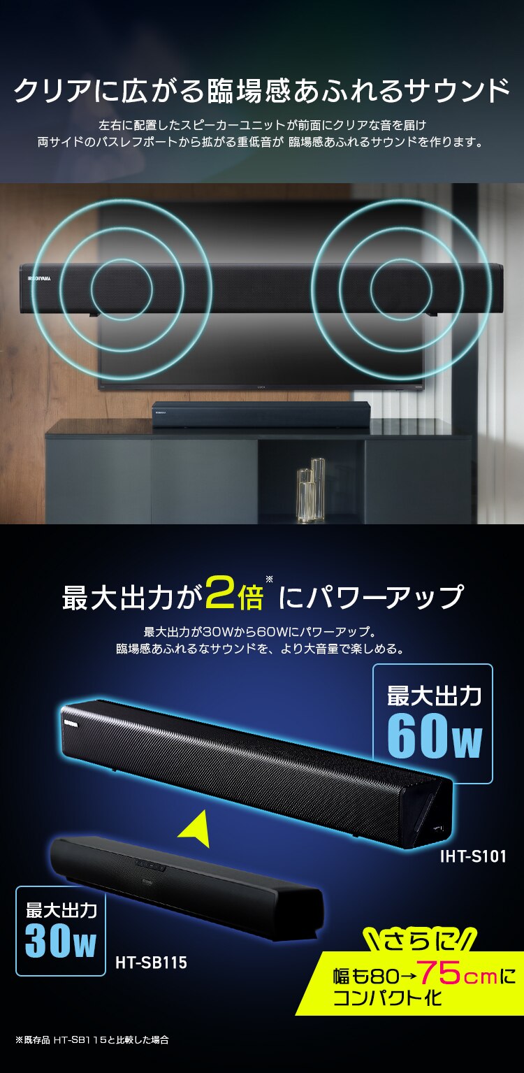 サウンドスピーカー IHT-S101 ブラック2