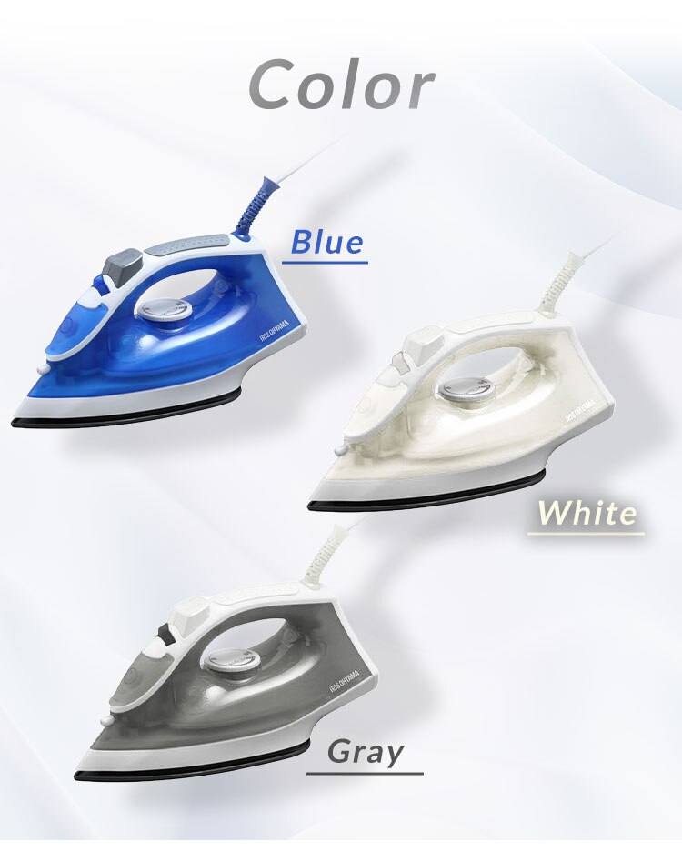 アイロン スチーム フッ素コート SIR-01A ブルー6