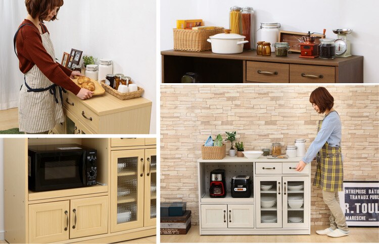 不二貿易 キッチンカウンター 120幅WH 97444 ホワイト 1