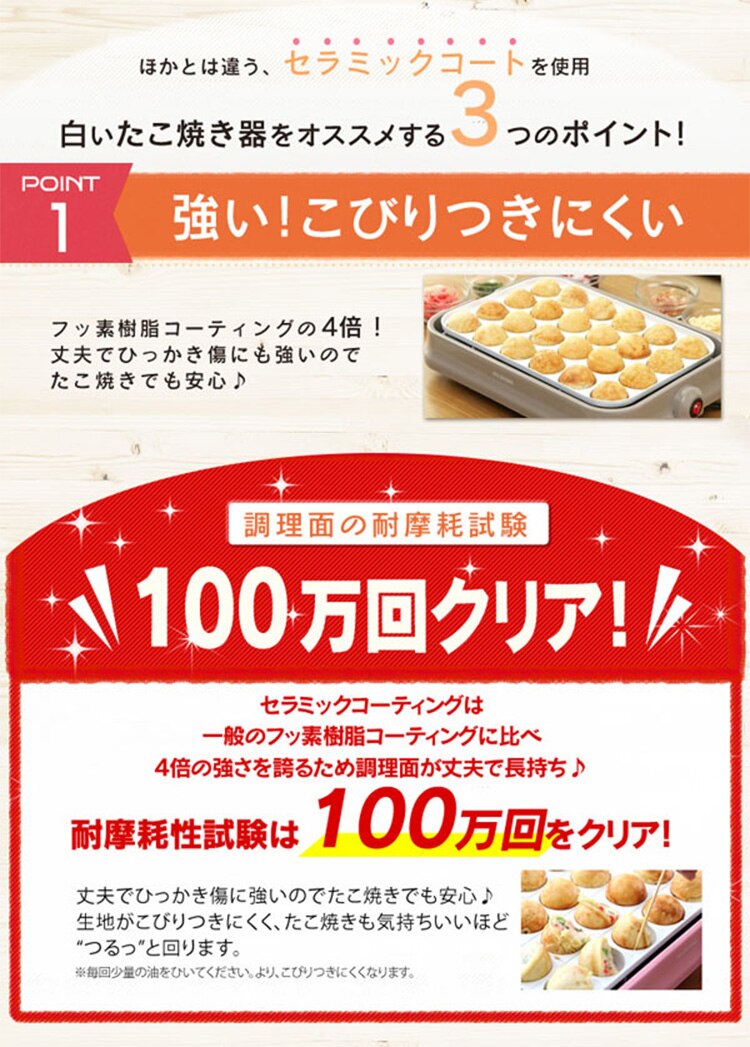 たこ焼き器 24穴 PTY-C24-H グレー1