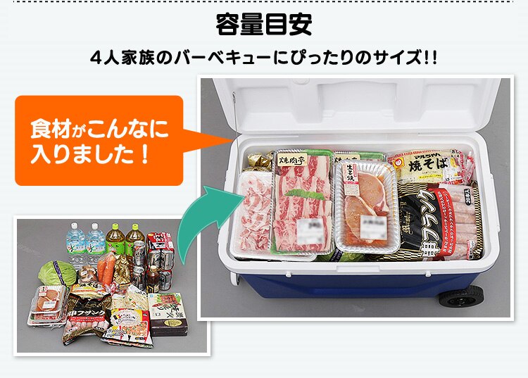 クーラーボックス 45L CB-G001-BL 【前払い不可】【代引き不可】【同梱不可】3