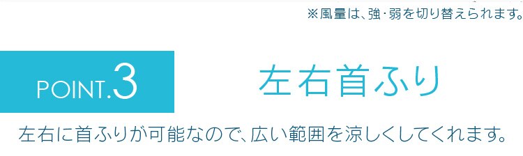 POINT.3左右首ふり