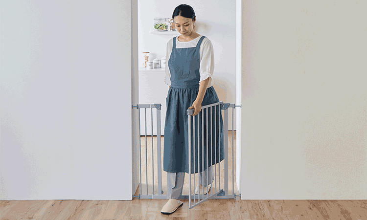 ≪20％OFFクーポン発行中≫ペットゲート 拡張フレーム付き 1270207158 グレージュ幅70〜91cm9