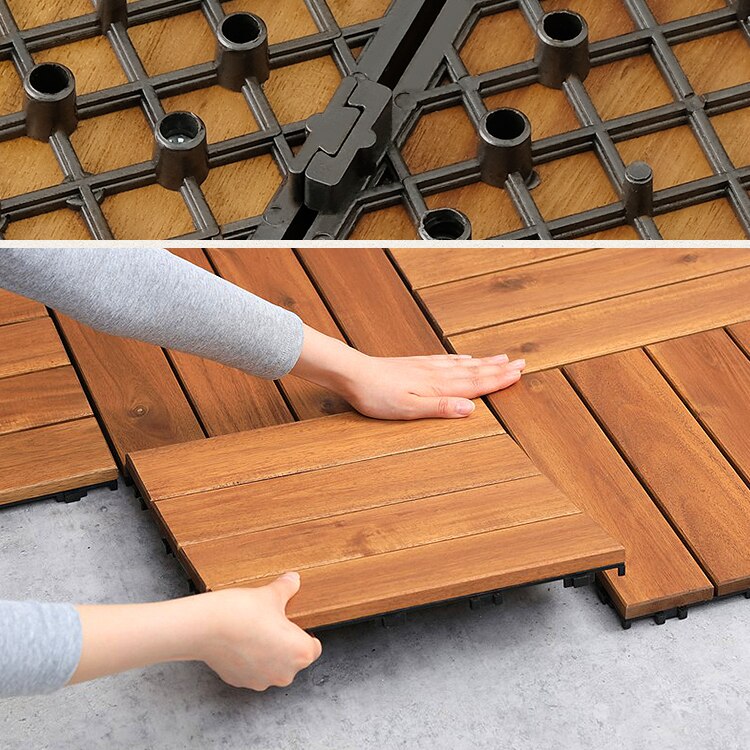 天然アカシアウッドデッキ DT30152N 10枚セット 7