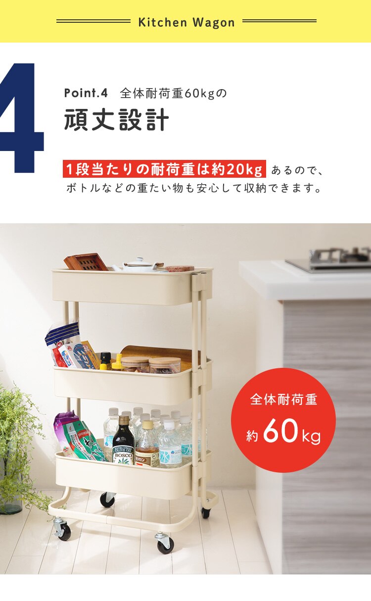 キッチンワゴン KW-L001 全6色5
