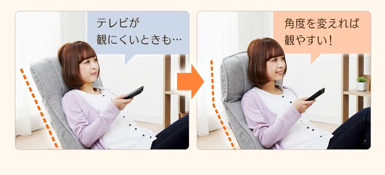 座椅子 ハイバック レバー付き IRS048 ライトブラウン 7