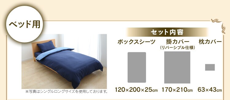 ベッド用セット内容