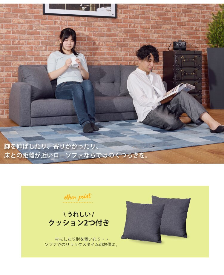 クッション2つ付き