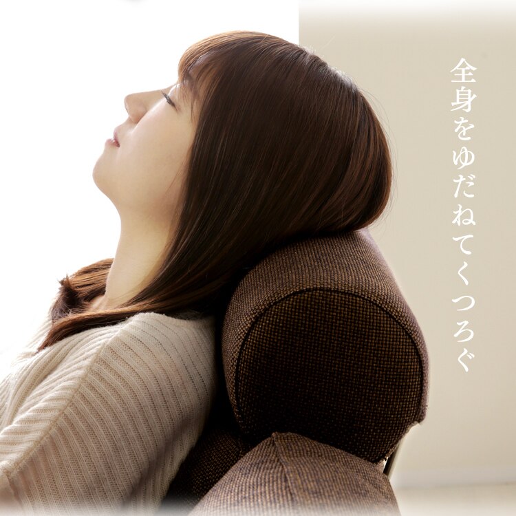 ヘッドレスト付ポケットコイルカウチソファ 41931 ブラウン【前払い不可】【代引き不可】【同梱不可】1