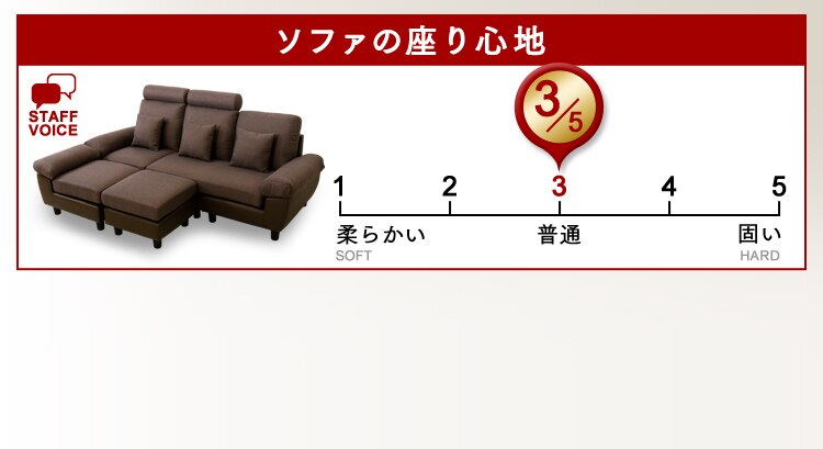 ヘッドレスト付ポケットコイルカウチソファ 41931 ブラウン【前払い不可】【代引き不可】【同梱不可】18