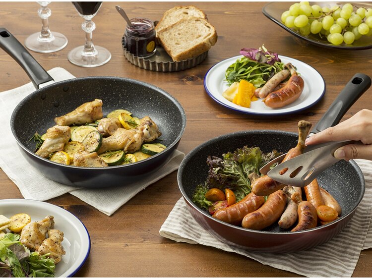 フライパン 20cm IH ガス火 FPM-20 レッド 2