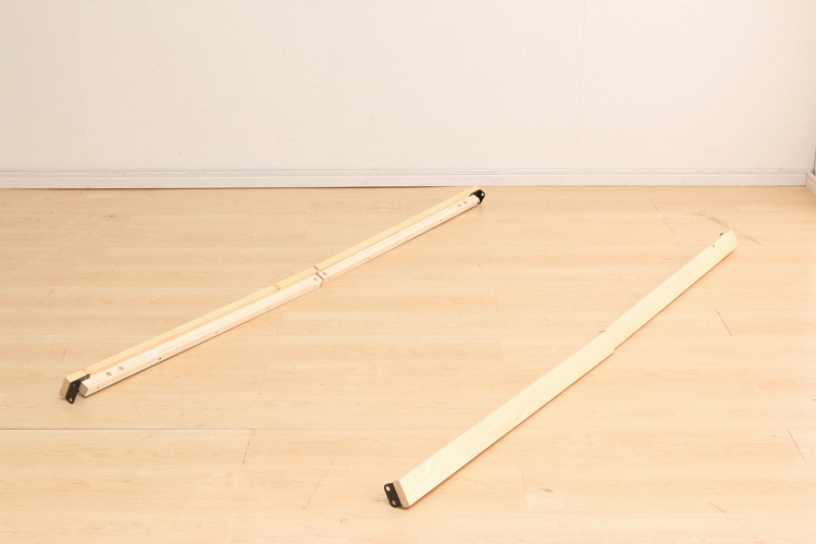 【マットレスセット】ベッド ダブル すのこ 高さ4段階 + ボンネルコイル 白【前払い不可】【代引き不可】【同梱不可】21