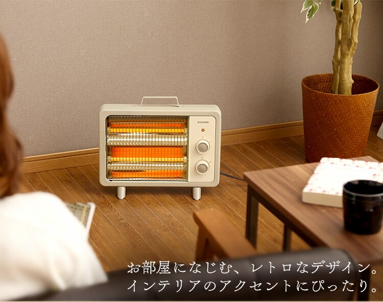 電気ストーブ EHT-800D-C アイボリー2