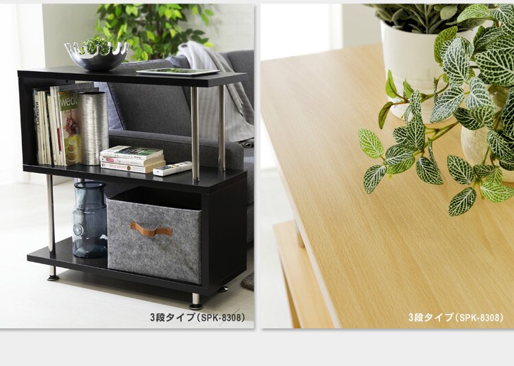 ラック 棚 オープンラック 5段 S字 SRK-8315 ホワイト2