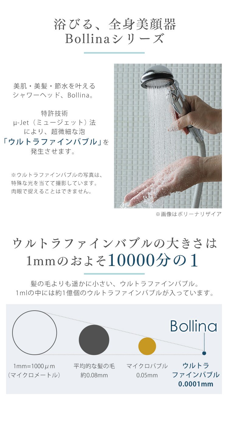 Bollina Wide 奇跡のシャワーヘッド TK-7007 1