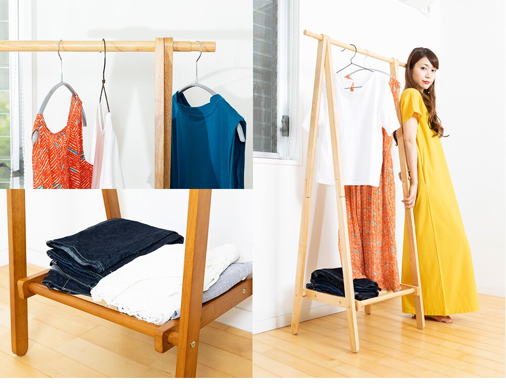 木製ハンガーラック　ＷＤＨ&minus;７５０　ホワイト　 5