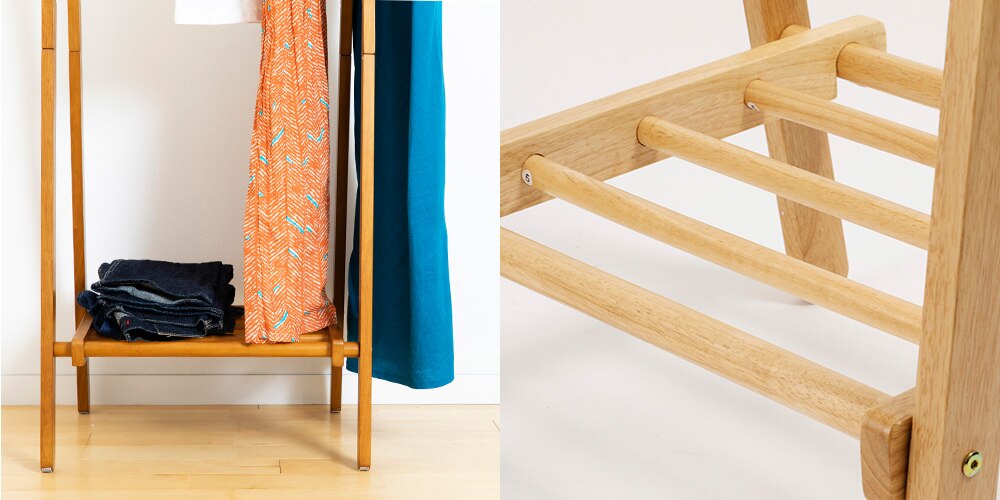 木製ハンガーラック　ＷＤＨ&minus;７５０　ホワイト　 12