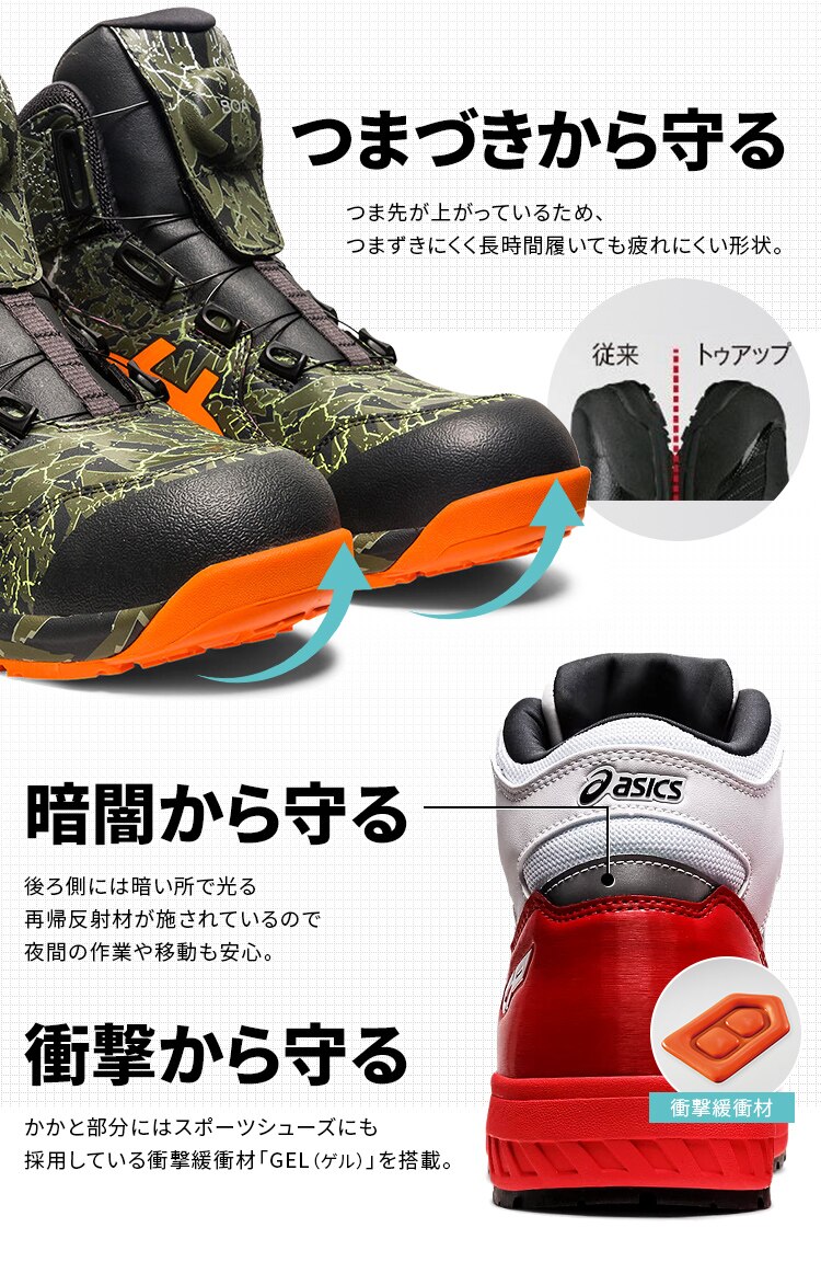 アシックス ウィンジョブ CP304 Boa 1271A0304