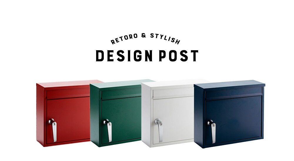 レトロデザインポスト PPRD-36 ネイビー2