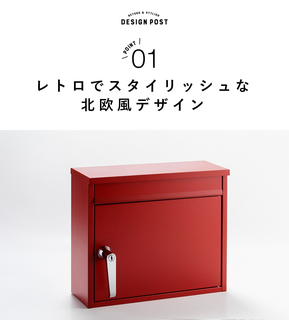 レトロデザインポスト PPRD-36 ネイビー6