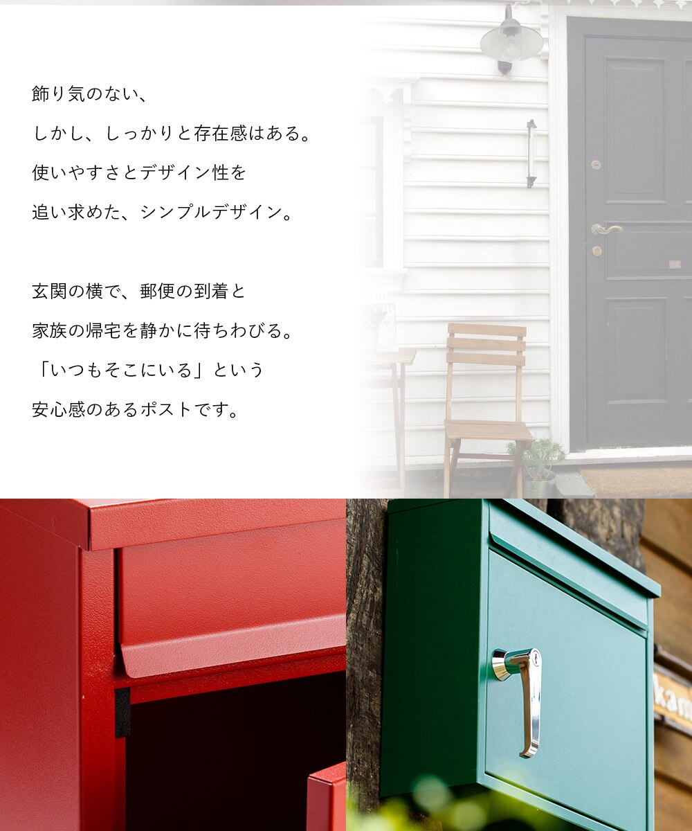 レトロデザインポスト PPRD-36 ネイビー7