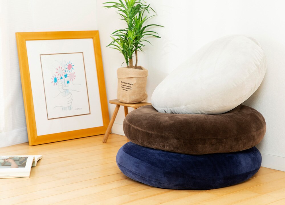 もちもちクッション60&times;60 MOCHI60R ライトグレー 4