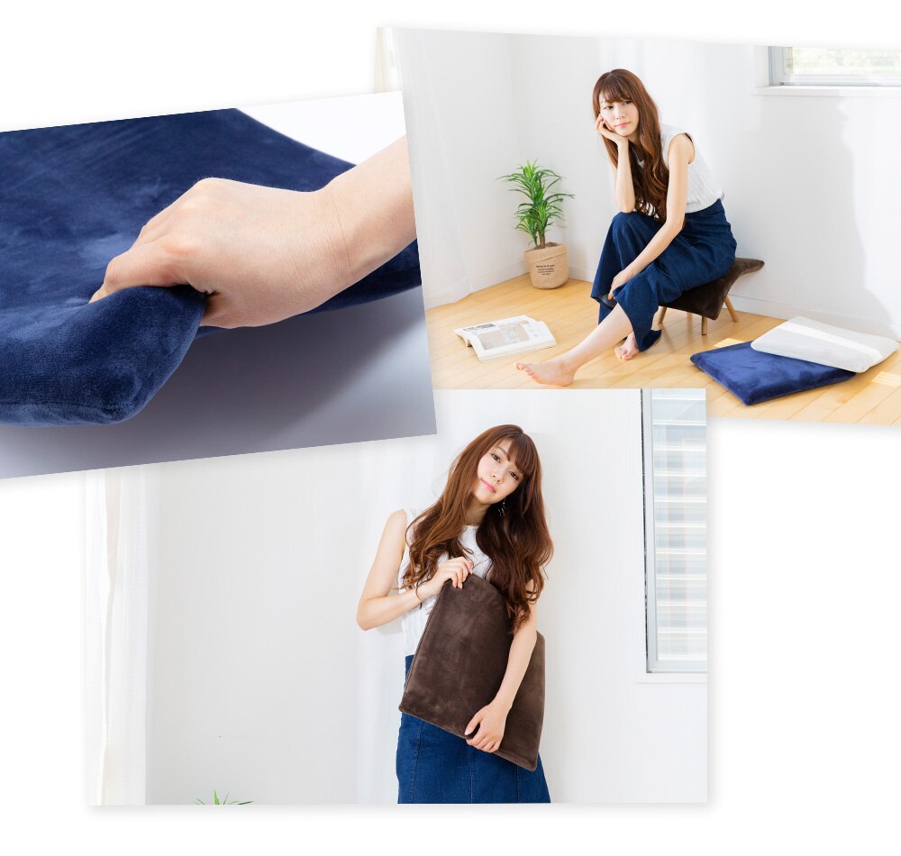 低反発シートクッション40&times;40 TSK-40R ブラウン 10