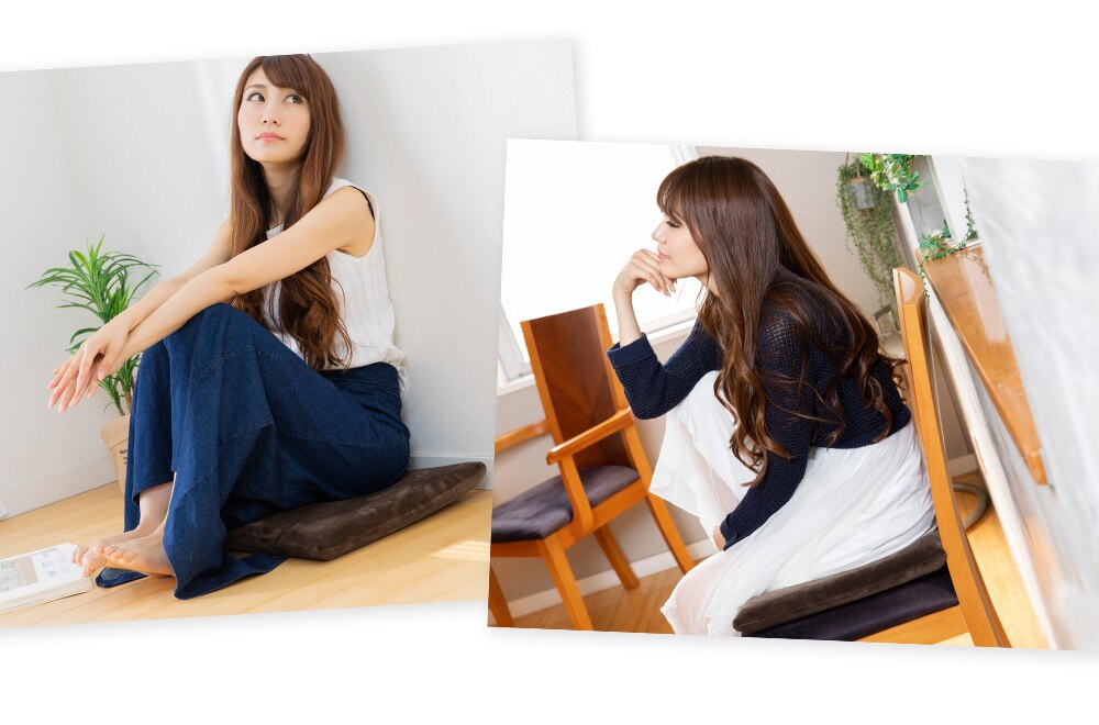 低反発シートクッション40&times;40 TSK-40R ブラウン 14