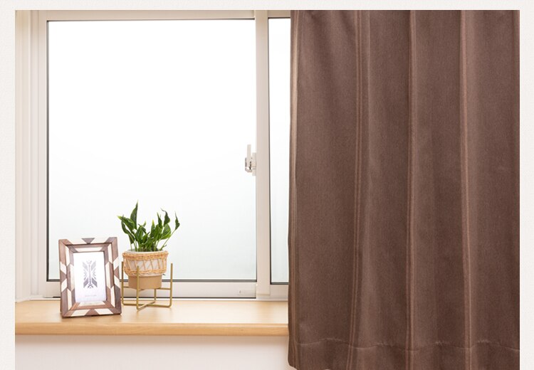 【レースカーテンセット】カーテン 4枚組 2級遮光 遮熱 幅100cm&times;丈135cm ブラウン 【前払い不可】【代引き不可】【同梱不可】31