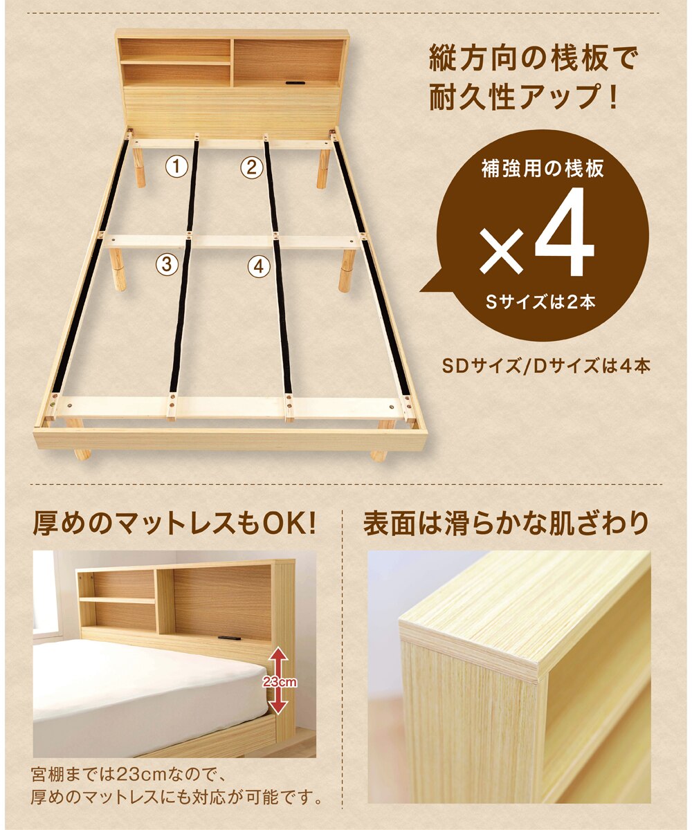 ���[�I�t�����̂��x�b�h SKSB-S �u���E��+���C���[�X�`�[���e�[�u�� S WTL-4040 �E�H���i�b�g12