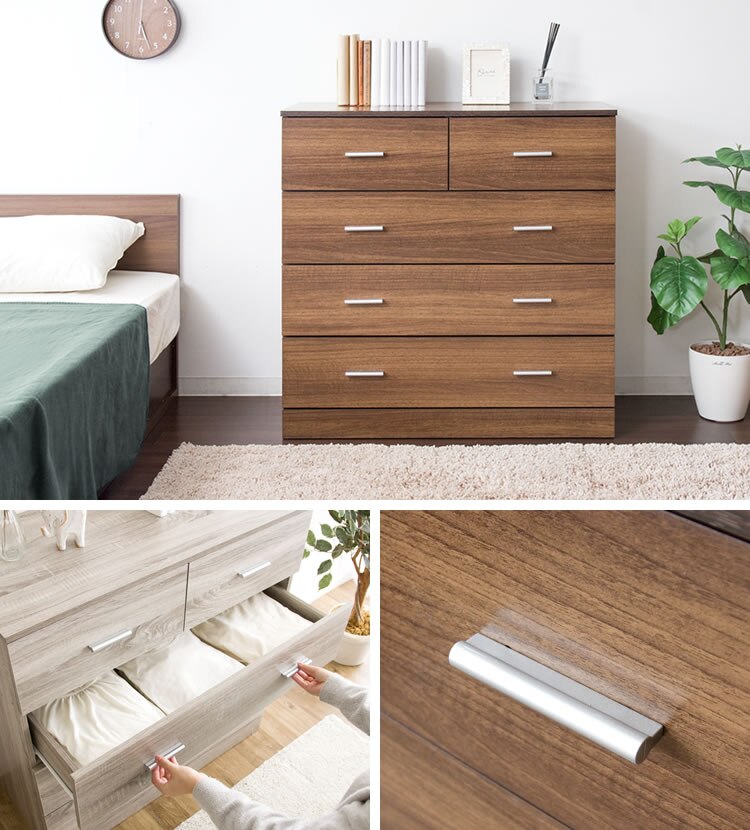 チェスト 木製 4段 WCS-9090 オーク【前払い不可】【代引き不可】【同梱不可】2