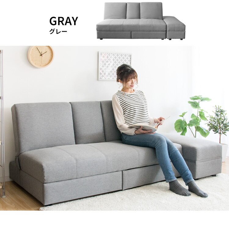 引出・テーブル付ソファベッド DTSB-1810 ブラウン 【代引き不可】22