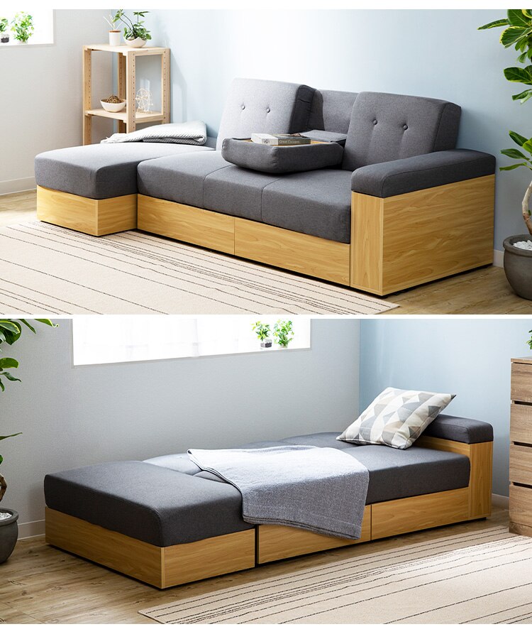 ソファ 2人掛け 収納付き STSB-2110 ブラウン  【代引き不可】14