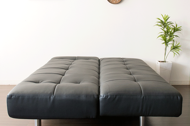 リクライニングソファベッド RSBP-1810 ブラック_レザー【代引き不可】10