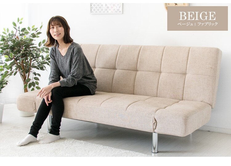 リクライニングソファベッド RSBP-1810 ブラック_レザー【代引き不可】22